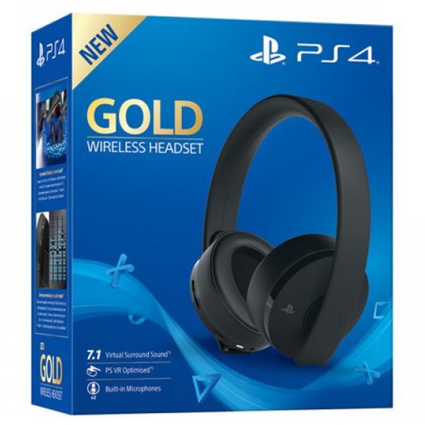 PS4 GOLD WIRELESS STEREO HEADSET